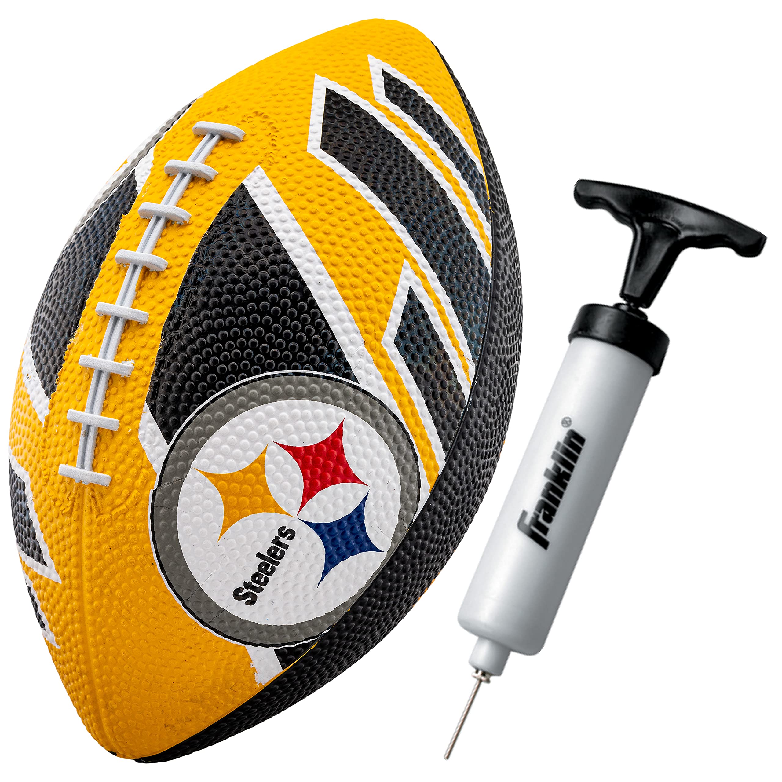 Franklin Sports NFL Team Footballs - Rubber Youth Mini Footballs for All NFL Teams - Kids Junior 8.5" Football - Official NFL Licensed Footballs